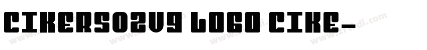 cikers02v9 logo cike字体转换